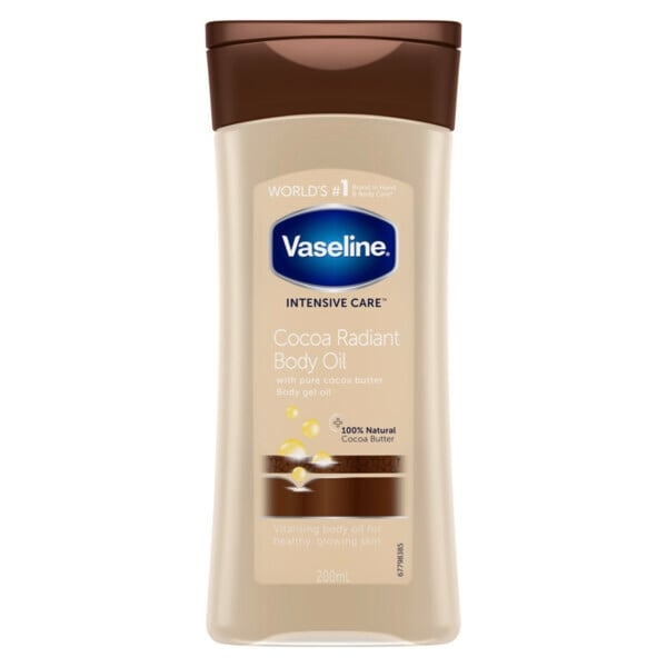  Vaseline Intensive Care Cocoa Radiant  Vitalizing Body Oil