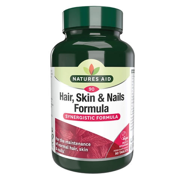 Natures Aid Hair Skin and Nails Formula (90 caps)