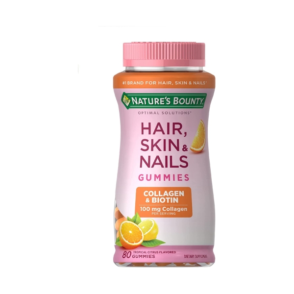 Natureâ€™s Bounty Hair Skin and Nails Gummies with Collagen & Biotin 